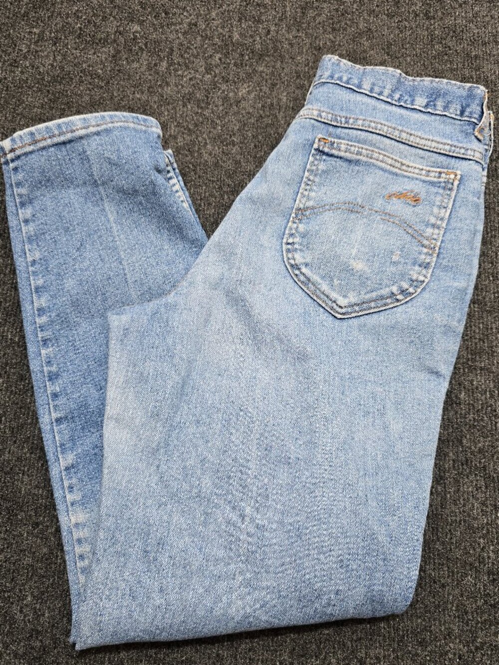 Women’s Chic Vintage Light Wash Tapered Leg Jeans 30x29 Classic Denim  These Chi
